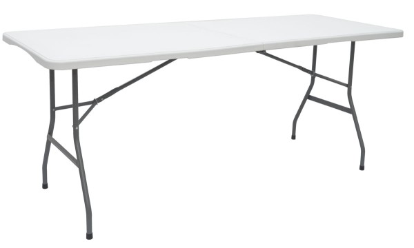 Gartentisch für 6 Personen - 180 x 70 cm Klapptisch - Camping Esstisch Klappbar