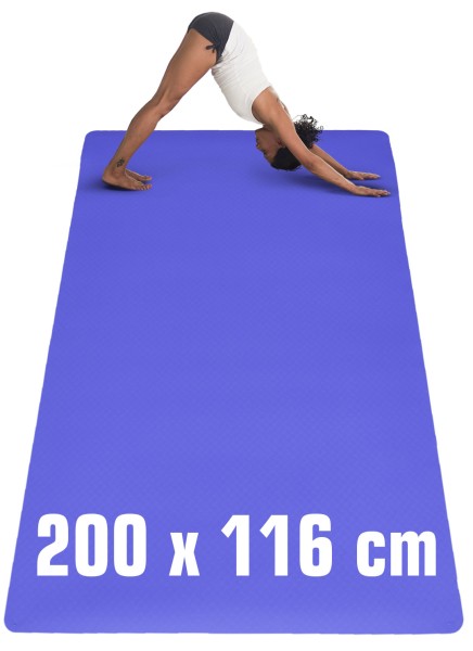 200x125 Yogamatte XXL 6mm TPE Fitnessmatte Rutschfest Yoga Fitness Sport Matte