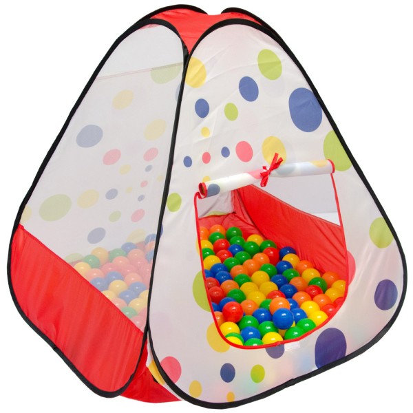 Spielzelt Kinderzelt Pop-Up-Zelt TIANA | Bällebad Zelt für Drinnen und Draußen | Kinderspielzelt ink