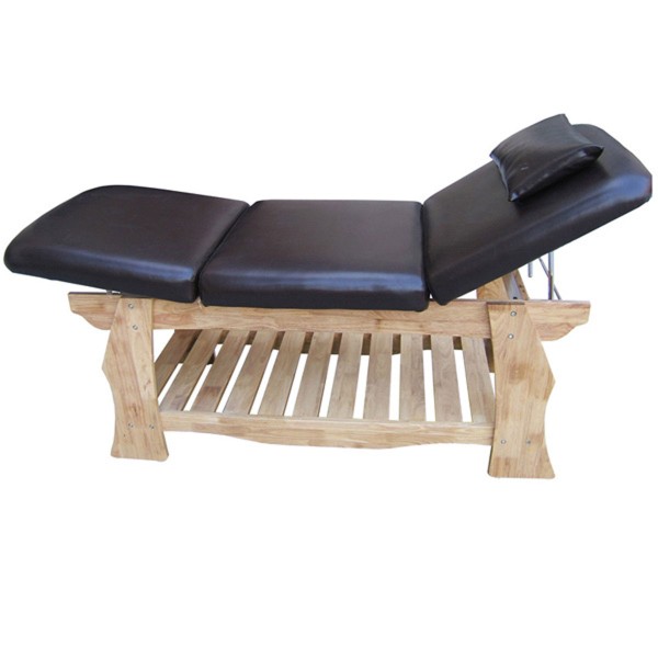 Spa Massageliege Holz Behandlungsliege Kosmetikliege Massagebank Braun